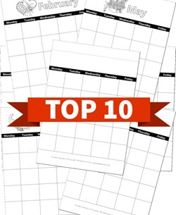 Top 10 1st Grade Calendars Kids Activities