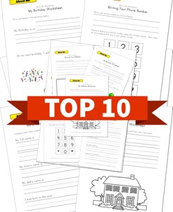 Top 10 Kindergarten About Me Kids Activities