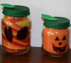 Sand Jack O Lantern Craft