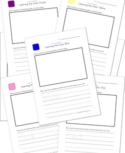 color practice worksheets