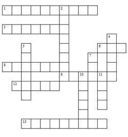 Printable Kids Crossword Puzzles