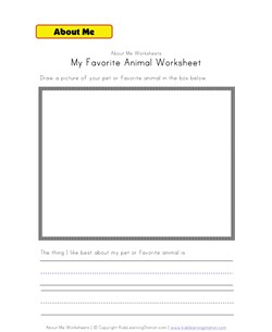my pet worksheet