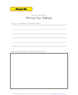 writing address worksheet