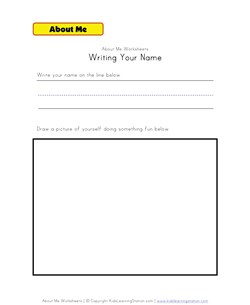 writing name worksheet