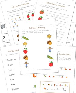 Fall Worksheets